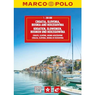 Abbildung von MARCO POLO Reiseatlas Kroatien, Slowenien, Bosnien und Herzegowina 1:300.000: mit Europa 1 : 4,5 Mio.