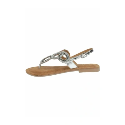Abbildung von Lazamani Zehentrenner, Damen, Größe: 39, Silver Schuhe