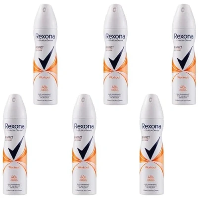 Abbildung von 6x Rexona Deodorant Spray Workout Hi Impact 150ml