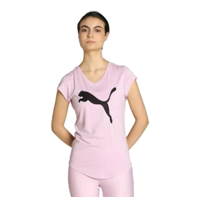 Abbildung von Puma Train Favorite CAT TEE Tshirt basic, Damen, Größe: XS, Grape mist