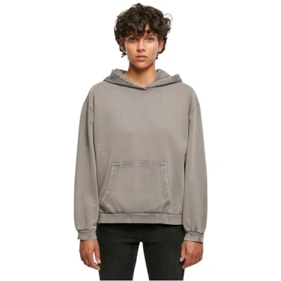 Abbildung von Build Your Brand Damen BY194 Ladies Acid Washed Oversize Hoody Kapuzenpullover, Asphalt, 5XL