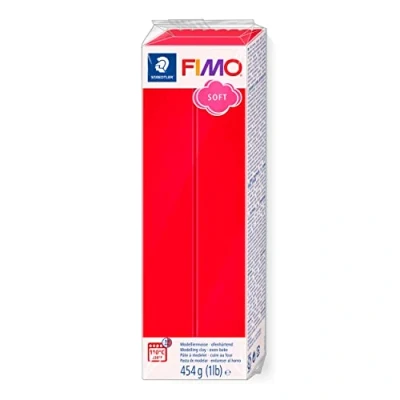 Abbildung von Staedtler Modelliermasse Fimo soft Kunststoff 454g indischrot Großbloc