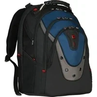Abbildung von Wenger Laptoprucksack &quot;Ibex, schwarz/blau&quot;, für Laptops bis 17 Zoll