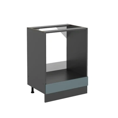 Abbildung von Vicco Herdumbauschrank R Line, Blau Grau/Anthrazit, 60 cm ohne Arbeitsplatte