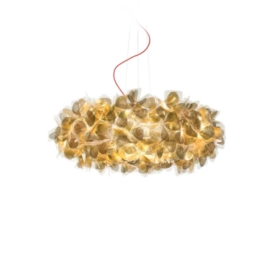 Abbildung von Slamp Hängeleuchte Clizia Mama Non Mama, Ø78cm, gold/rot