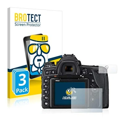 Abbildung von BROTECT Schutzglas für Nikon D780 (3 Stück) Schutzfolie Panzer Folie Glas [Extrem Kratzfest 9H, Anti Fingerprint, Ultra Transparent]