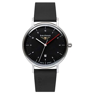 Abbildung von Bauhaus Herrenuhr Quarz mit Datum Lederarmband 2140