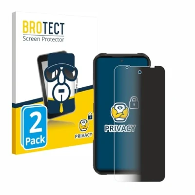 Abbildung von BROTECT (2 Stück Anti Spy Blickschutzfolie für Doogee V20 Privacy Screen Protector [Displayschutz Folie, Sichtschutz, Blaulichtfilter]