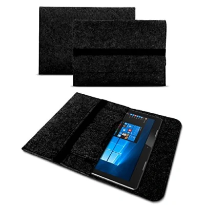 Abbildung von UC Express Sleeve Tasche für Wortmann Terra Pad 1005 1004 1062 1061 Hülle Filz Case Cover Tablet Schutzhülle, Farben:Dunkles Grau
