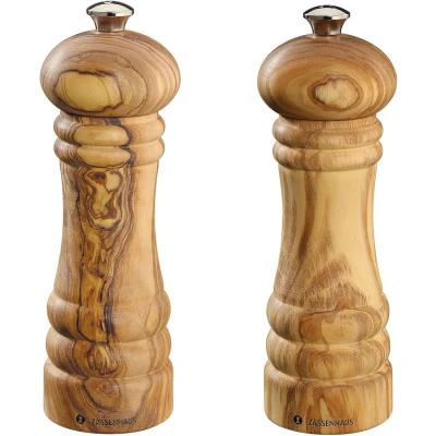 Abbildung von Zassenhaus Mühlen Set Berlin Olivenholz 18 cm