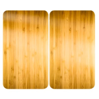 Abbildung von WENKO Herd Abdeckplatte &quot;Universal Holz Optik&quot;, (Set, 2 tlg.)