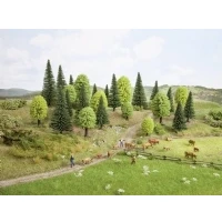 Abbildung von NOCH Modelleisenbahn Baum Mischwald Sortiment, 50teilig