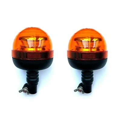 Abbildung von MelTruck® 2x 45 LED Rundumleuchte Warnleuchte R65 R10 12V 24V E9 Flex doppelter Blitz