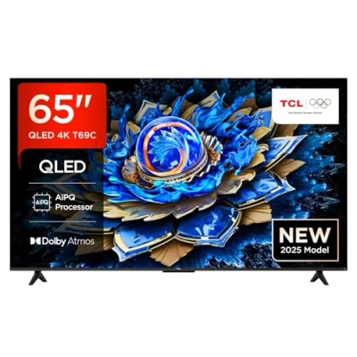 Abbildung von TCL 65T69C 65 Zoll QLED, Direct LED TV, 4K HDR Smart Google TV (Dolby Vision &amp; Atmos, Game Master, Motion Clarity, Kompatibel mit Assistant Alexa)