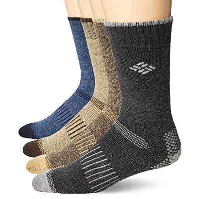 Abbildung von Columbia Moisture Control Crew Socken, 4er Pack, Multipack Schwarz Large