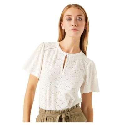 Abbildung von Garcia Tshirt print, Damen, Größe: Large, Off white