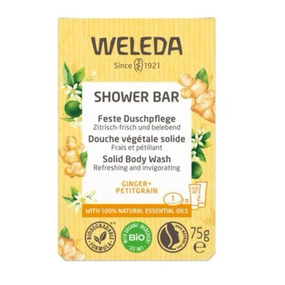 Abbildung von Weleda Seife Körperpflege Bad &amp; Douche Shower Bar Ginger+Petitgrain