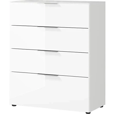 Abbildung von GERMANIA Schubkastenkommode &quot;Oakland&quot;, mit 4 Schubkästen. Fronten und Obeboden Glasauflage.