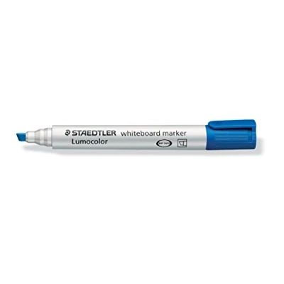 Abbildung von Staedtler Whiteboardmarker Lumocolor Keilspitze blau