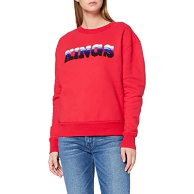 Abbildung von Kings of Indigo Damen Idalika Sweatshirt, Rot (Lipstick Red 7900), 34 (Herstellergröße: XS)