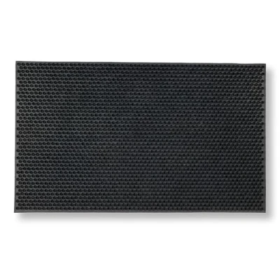 Abbildung von Astra Fussmatte außen rutschfest wetterfeste Schmutzfangmatte Outdoor Gummi Türmatte für Eingangsbereich strapazierfähige Fußmatte 45x75 cm schwarz