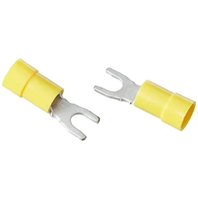 Abbildung von Isolierte Gabelkabelschuhe A4643G, 4 6mm2 M4, Gelb (100 Stk.)