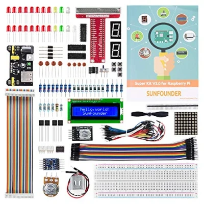 Abbildung von SunFounder Ultimate Starter Kit für Raspberry Pi 4 B 3 B+ 400, Deutscher Tutorial, Python C Code, 216 Artikel, Elektronische zum Lernen Elektronik und Programmierung
