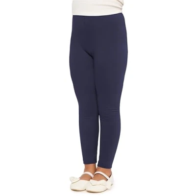 Abbildung von Merry Style Mädchen Lange Leggings aus Baumwolle MS10 225 (Marineblau, 158 cm)