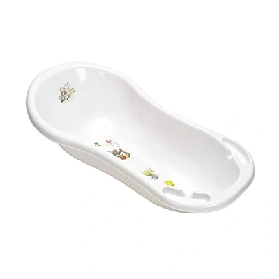 Abbildung von keeeper Winnie Puuh Ergonomische Babywanne mit Stöpsel, Ab 0 bis ca. 12 Monate, 100 cm, Maria, Weiß