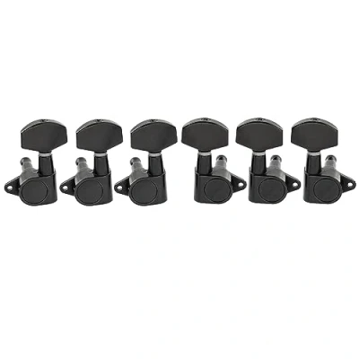 Abbildung von Musiclily Pro 3L3R Gitarre Tuners Mechaniken Machine Heads Tuning Pegs Set für Les Paul SG Style E Folk Akustische Gitarre, Chrom Großer Hex Knopf