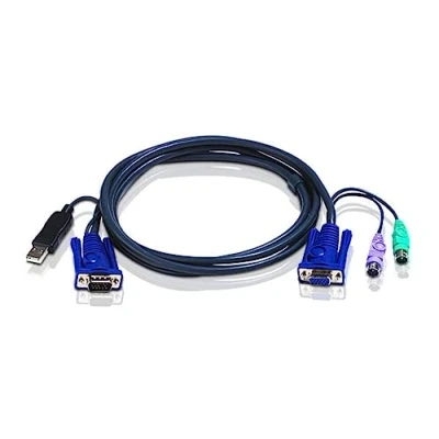 Abbildung von Aten 2L 5506UP USB KVM Kabel, schwarz, 6 m