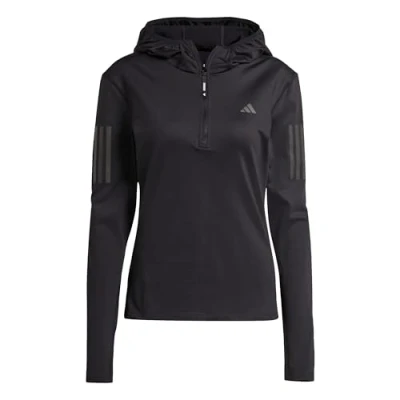 Abbildung von adidas Damen Own The Run Winterized Hooded Half Zip, Black, XXL