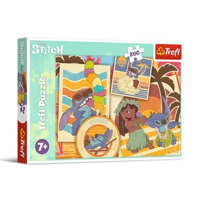 Abbildung von Lilo &amp; Stitch Puzzle Musische Welt 200 Teile Buntes mit Helden, Puzzleteile