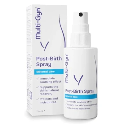 Abbildung von After Birth Regenerationsspray Schwangerschaftsspray &amp; postnatal Relief zur Pflege nach der Schwangerschaft beruhigt den Dammbereich im Wochenbett kühlend Geburt 75ml Multi Gyn