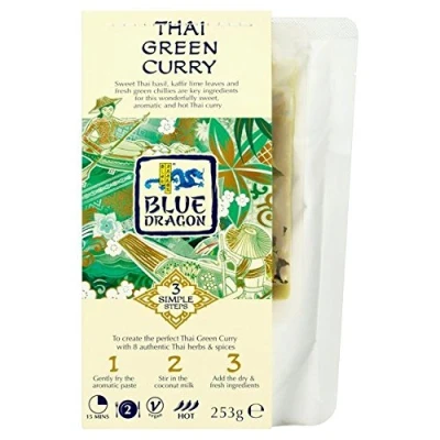 Abbildung von Blue Dragon Thai Grünem Curry 3 Stufe Kit 225G