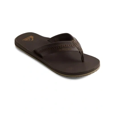 Abbildung von Quiksilver Carver Zehentrenner, Herren, Größe: 40, Dark brown Leder