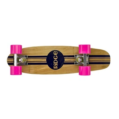 Abbildung von Ridge Retro Skateboard Mini Cruiser, rosa, 22 Zoll, WPB