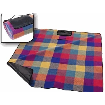 Abbildung von Happy People Uni Picknickdecke, Mehrfarbig, 175x135 cm