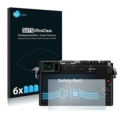 Abbildung von Savvies 6 Stück Schutzfolie für Panasonic Lumix DMC GM5 Displayschutz Folie Ultra Transparent