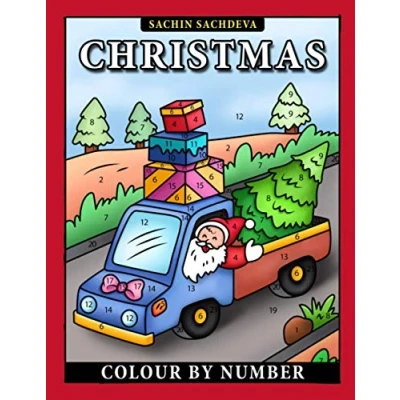 Abbildung von Christmas Colour by Number: Coloring Book for Kids Ages 4 8