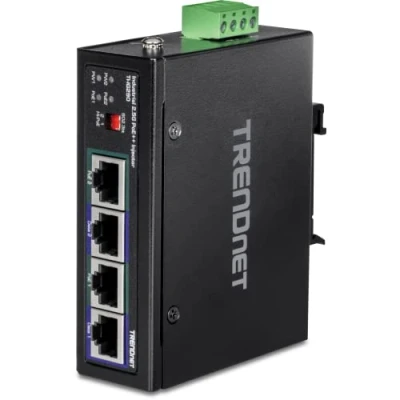 Abbildung von TRENDnet TI IG290 95 W 2 Port Industrial 2.5G PoE++ Injector, unterstützt PoE IEEE 802.3af, PoE+ 802.3at und 802.3bt, Nicht kompatibel mit passiven Geräten