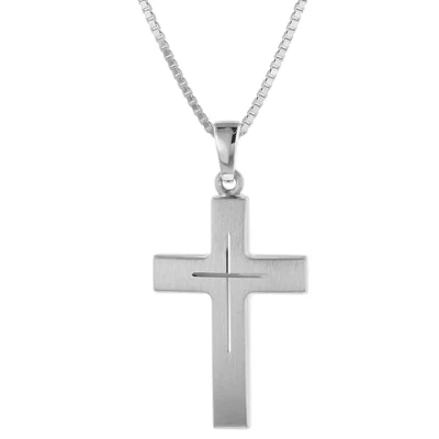 Abbildung von trendor Kette mit Anhänger Kreuz 925 Sterlingsilber