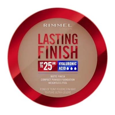 Abbildung von Rimmel London, Lasting Finish 11 Caramel Compact Foundation, Soft Focus, mattes Finish, vollständige Abdeckung, SPF20, vegane Formel, 7 g
