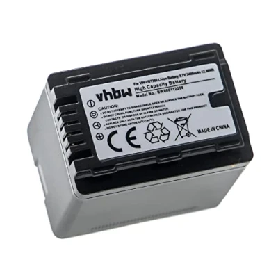 Abbildung von vhbw 1x Akku kompatibel mit Panasonic HC V510, V270, V380, V520 Videokamera Camcorder (3400 mAh, 3,6 V, Li Ion) + Infochip