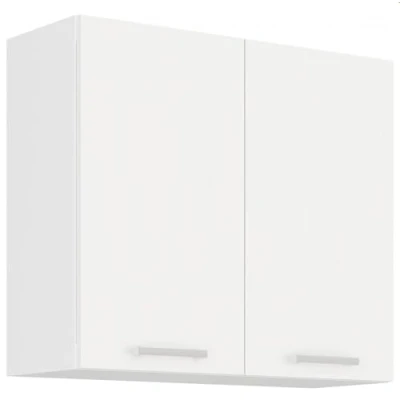 Abbildung von Küchen Preisbombe Hängeschrank 80 cm Küche EKO White Weiss matt Küchenzeile Küchenblock Einbauküche