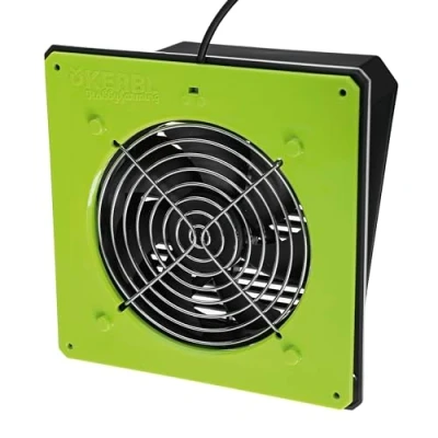 Abbildung von Kerbl SmartCoop Stallentlüftung für MobileCoop, fördert gesundes Stallklima, inkl. 200 cm Anschlusskabel, max. 120 m3/h, 70627