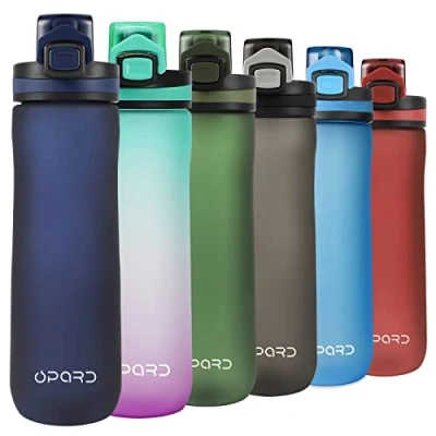 Abbildung von Opard Trinkflasche Sport 600ml Wasserflasche aus Tritan BPA Frei, auslaufsichere Sportflasche, Kunststoff Water Bottle Mit Sieb 1 klick öffnen für Kinder, Schule, Fahrrad, Fitness