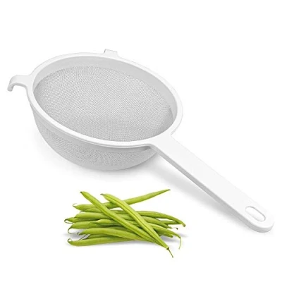 Abbildung von Metaltex 111618 Sieb mit Halterung aus Kunststoff, Weiß, 18 cm