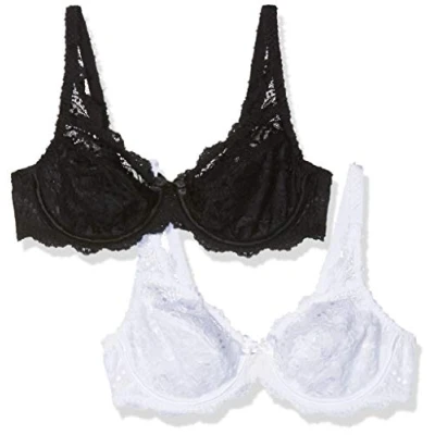 Abbildung von Playtex Damen Flower Elegance x2 Bh, White/Black, 75B