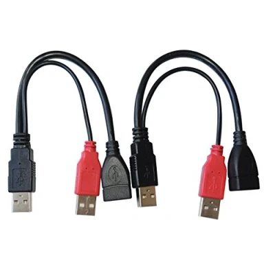 Abbildung von DeLock (2er Pack) USB Y Kabel A &gt; 2X Bu/St 0.225m